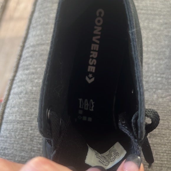 Black High Top Converse - Picture 2 of 5